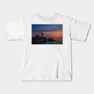 Nautical Twilight at Portland Head Light Kids T-Shirt